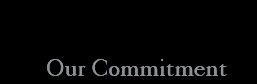 our commitment button